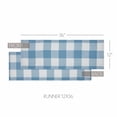 thumbnail image 1 of VHC Brands Runner 12x36, Cotton Dining Room, Kitchen Table Runner, Country Farmhouse Style, Annie Buffalo Check Dusk Blue, 1 of 3