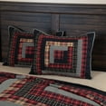 thumbnail image 1 of VHC Brands Rustic & Lodge Cumberland Bedding Accessory, Standard Sham 21x27, Chili Pepper Red, 1 of 6