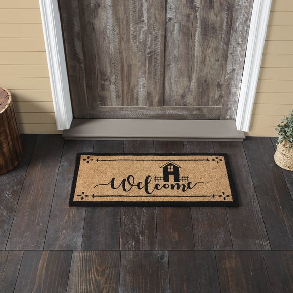 VHC Brands Saltbox Coir Welcome Rug Rect 17x36