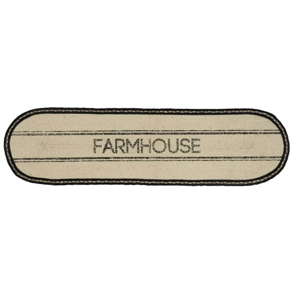 VHC Brands Sawyer Mill 13x48in Tabletop Farmhouse Runner, Bleached White