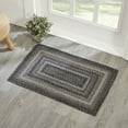 thumbnail image 1 of VHC Brands Sawyer Mill Black White Jute Rug Rect w/Pad 24x36, 1 of 7