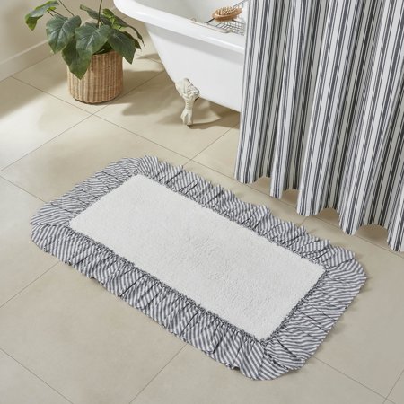 VHC Brands Sawyer Mill Black Bathmat 27x48