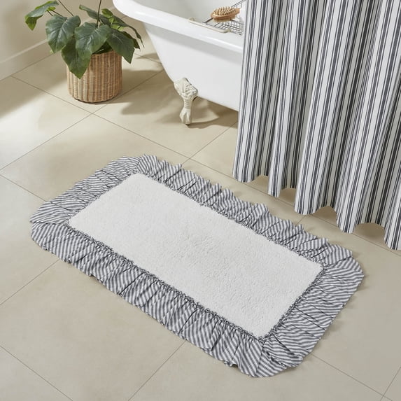 VHC Brands Sawyer Mill Black Bathmat 27x48