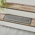 thumbnail image 1 of VHC Brands Sawyer Mill Black White Jute Stair Tread Rect Latex 8.5x27, 1 of 6