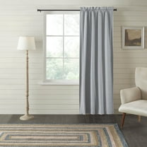 VHC Brands Sawyer Mill Blue Ticking Stripe Blackout Panel 84x40