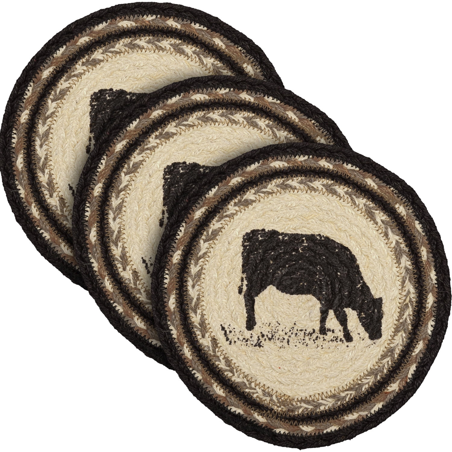 VHC Brands Sawyer Mill Cow Jute Trivet