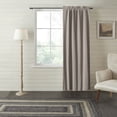 thumbnail image 1 of VHC Brands Sawyer Mill Charcoal Ticking Stripe Blackout Panel 84x40, 1 of 6