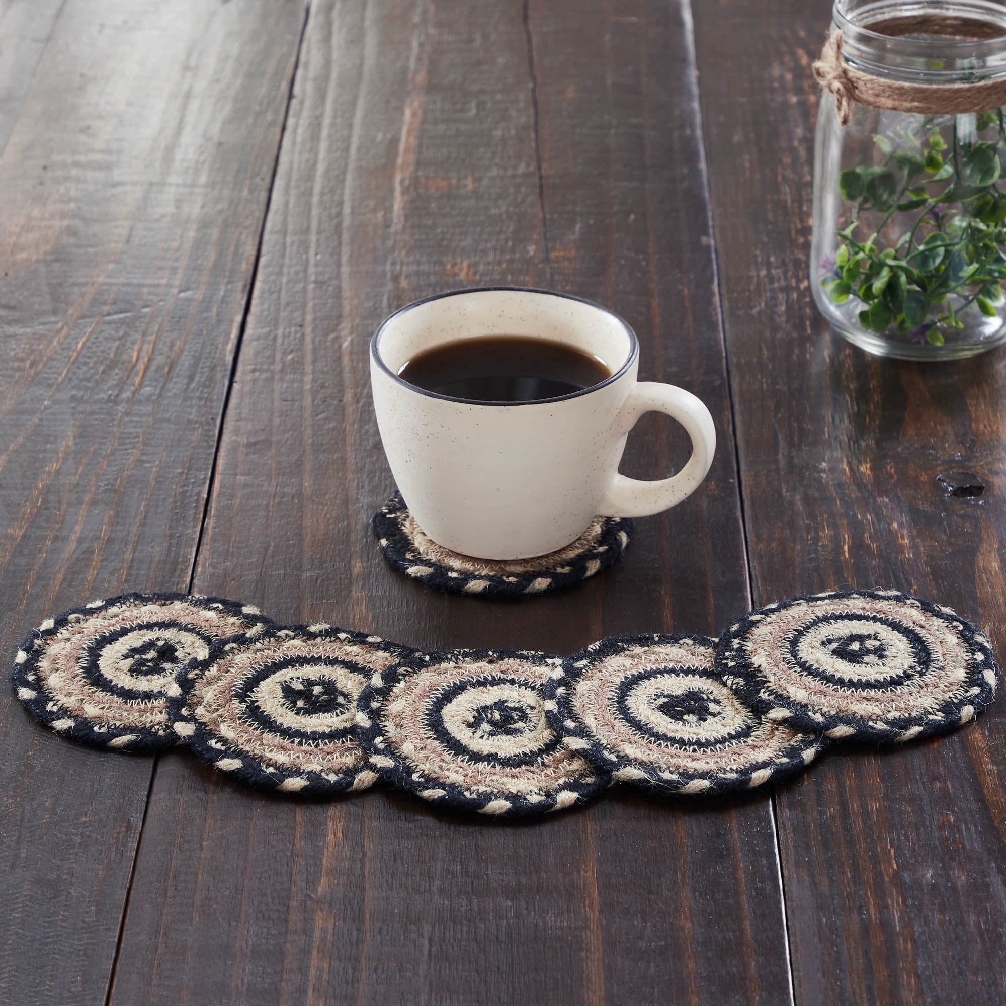 VHC Brands Sawyer Mill Jute Coaster