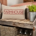 thumbnail image 1 of VHC Brands Sawyer Mill Pillow Bedding Accessory, 14x22, Farmhouse Red, 1 of 5