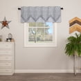 thumbnail image 1 of VHC Brands Sawyer Mill Plaid Chambray Cotton Farmhouse Kitchen Rod Pocket Hanging Loops Pointed Buttons 20x60 Curtain, Valance, Blue, 1 of 7