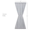thumbnail image 1 of VHC Brands Sawyer Mill Plaid Cotton Farmhouse Curtains Rod Pocket Tie Back(s) Door Panel, Blue, 1 of 7