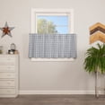 thumbnail image 1 of VHC Brands Sawyer Mill Plaid Cotton Farmhouse Kitchen Curtains Rod Pocket Hanging Loops 24x36 Tier Pair, Blue, 1 of 7