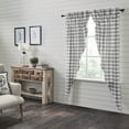 thumbnail image 1 of VHC Brands Sawyer Mill Plaid Prairie Long Panel, Black, 84x36x18, Set of 2, 1 of 6