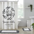 thumbnail image 1 of VHC Brands, Sawyer Mill Sheep Shower Curtain, Black, 72x72, 1 of 6
