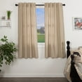 thumbnail image 1 of VHC Brands Sawyer Mill Ticking Striped Cotton Farmhouse Curtains Rod Pocket Tie Back(s) Panel Pair, Charcoal, 1 of 8