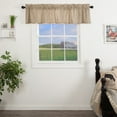 thumbnail image 1 of VHC Brands Sawyer Mill Charcoal Valance Curtain Cozy Farmhouse Country Cotton Striped Kitchen Drapes 16x72, 1 of 8