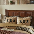 thumbnail image 1 of VHC Brands Sham Standard Quilted, Cotton Bedroom Sham Cover, Bedding Accessory, Bedroom Decor, Pip Vinestar Collection, Rectangle 21x27, Natural, 1 of 5