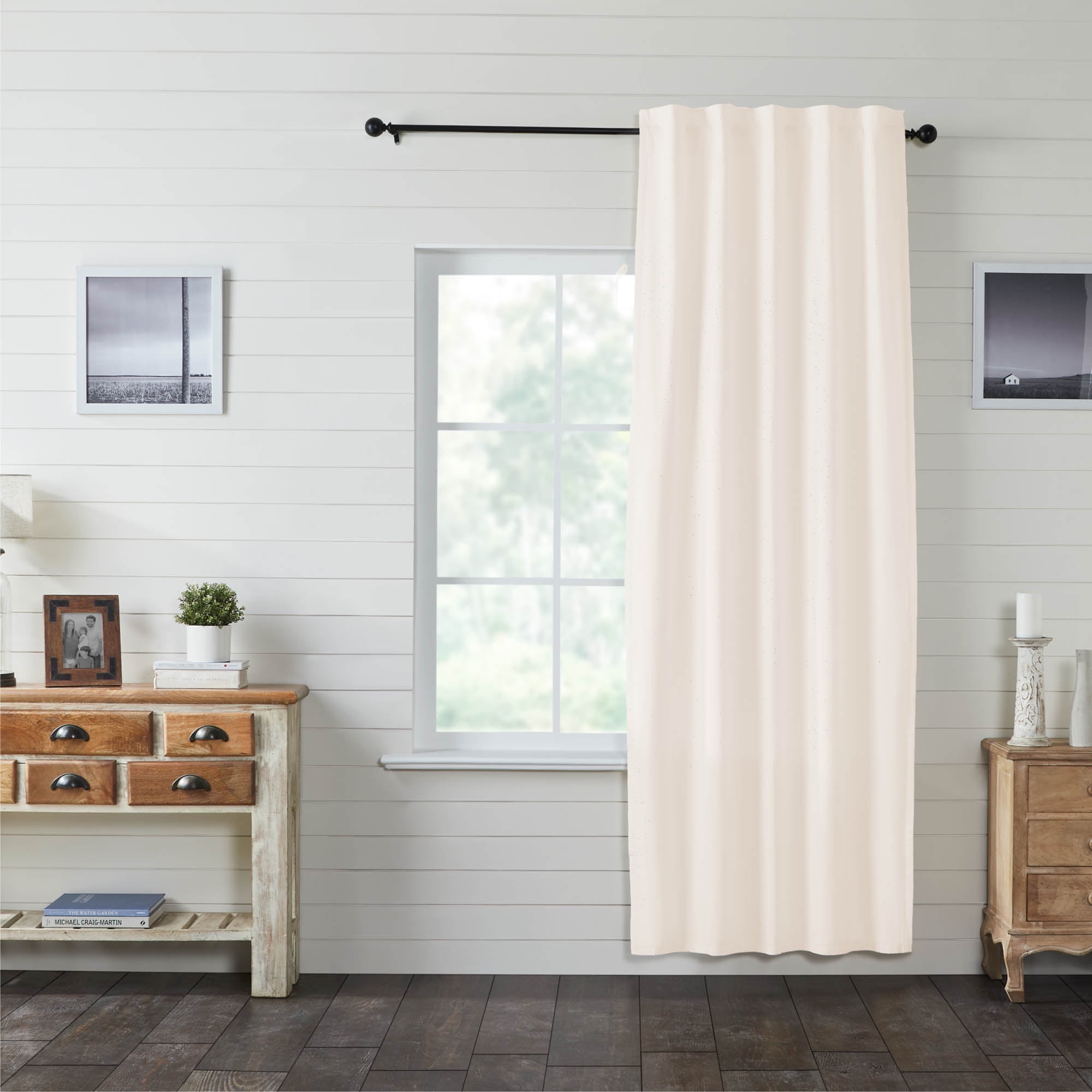 Simple Life Flax Farmhouse Curtain Panel