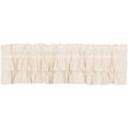 thumbnail image 1 of VHC Brands Simple Life Ruffled Cotton Tier Curtain Pair, Natural Creme, 1 of 5