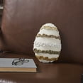 thumbnail image 1 of VHC Brands Spring In Bloom Egg Pillow 10x7, Cotton Pillow With Polyester Pillow Fill, Decorative Throw Pillow, Spring In Bloom Collection, Oval 10x7, Antique White, 1 of 3