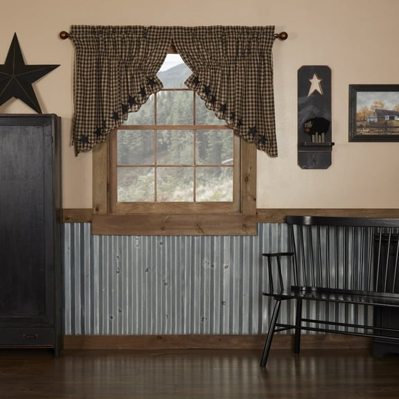 VHC Brands Star Prairie Swag Valance Set