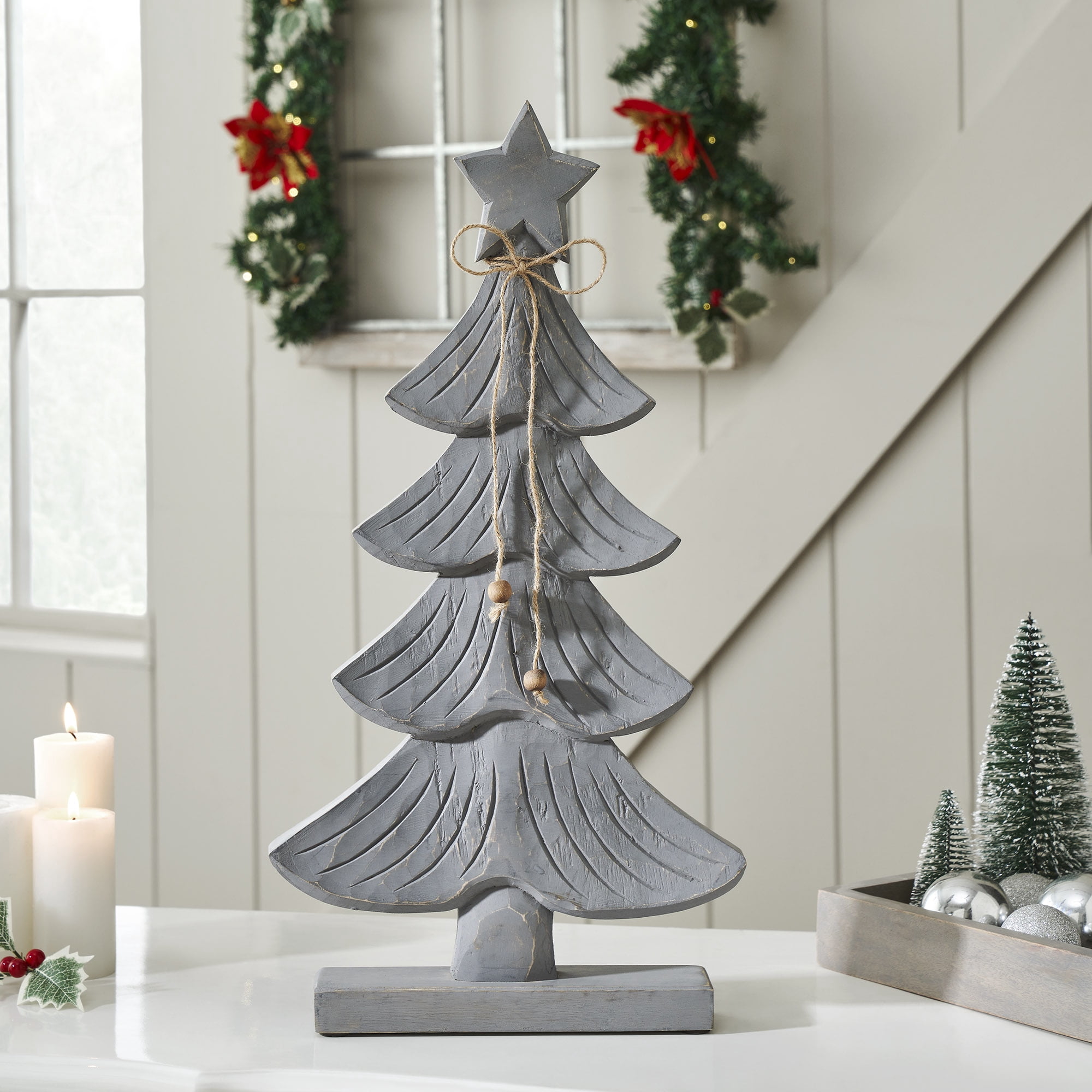 Wood Triangle Christmas Tree