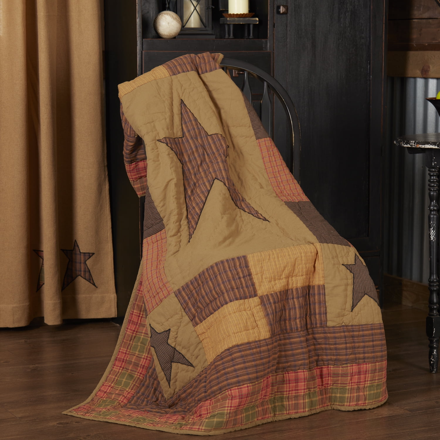 Stratton 60"x50" Reversible Cotton Quilted Throw Blanket