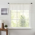 thumbnail image 1 of VHC Brands Tobacco Cloth Antique White Patchwork Valance, 16x72, 1 of 8