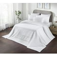 thumbnail image 1 of VHC Brands Waffle Weave White Oversized King Size Blanket 120x120, Decorative Cotton Throw Blanket, Boho Farmhouse Bedroom Decor for Bed, Couch, or Sofa, 1 of 3
