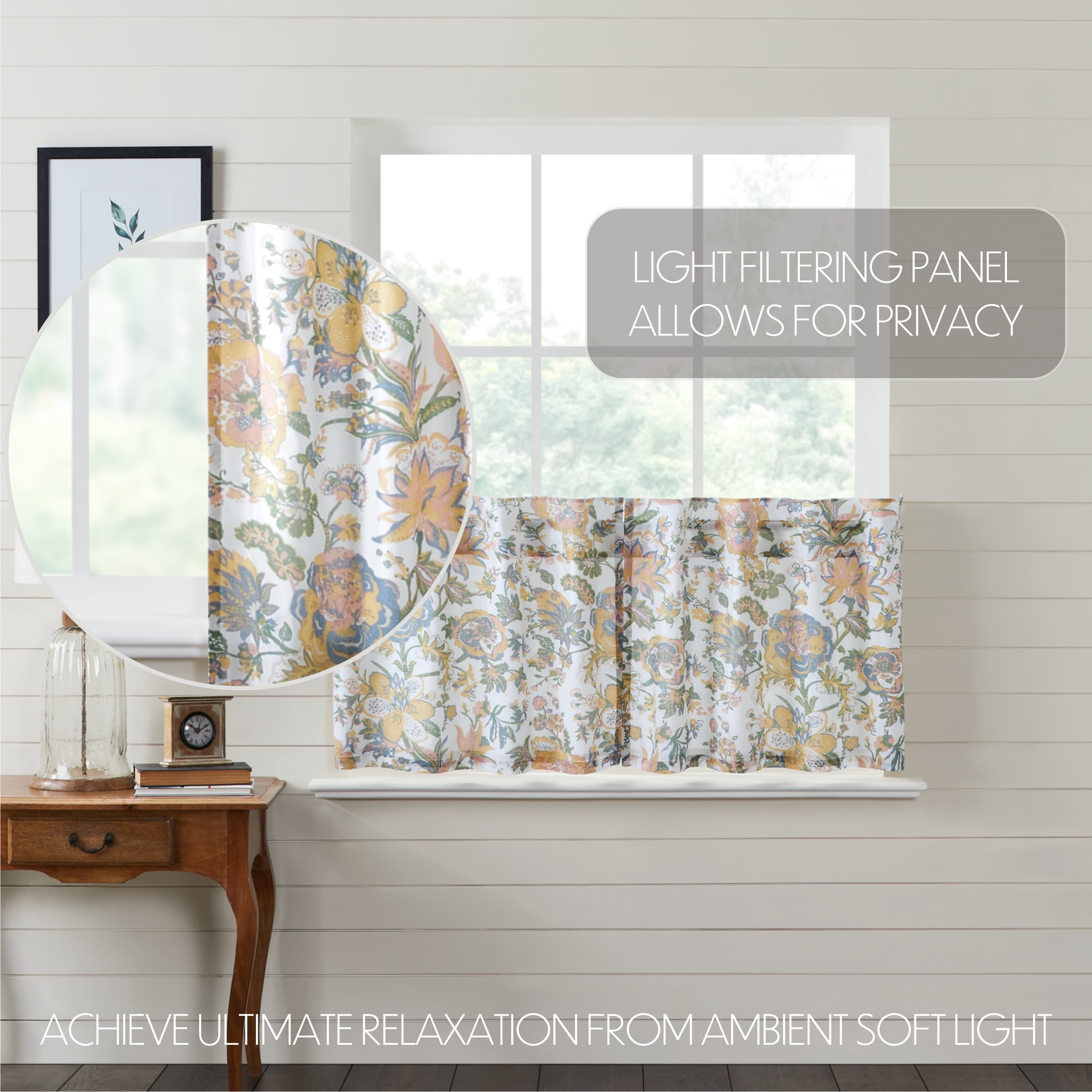 VHC Brands Wilder Farmhouse Cafe Tier Curtain