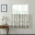 thumbnail image 1 of VHC Brands Wilder, Farmhouse Cafe Tier Curtain, Floral, Blue & Green, 36x36, Set of 2, 1 of 3