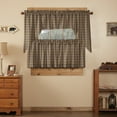 thumbnail image 1 of VHC Brands Wyatt 4 PC Khaki Curtain Set (2 Swag 36x16 and 2 Tier 24x36), 1 of 5
