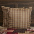 thumbnail image 1 of VHC Brands Wyatt Bedding Accessory, Euro Sham 26x26, Plaid Tan, 1 of 6