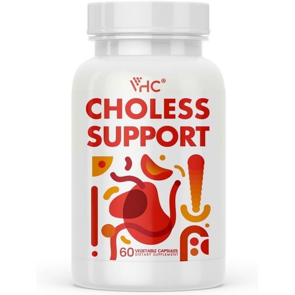 VHC PlantPowered Support Complex with Niacin, Policosanol, Guggul, PlantSterols, Cayenne and Garlic | Gluten-Free | 60 Capsules