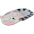 thumbnail image 1 of VHD Cat Shape Non-Slip Digital Print Bathroom Rug, Machine-Washable Bath Rug, Grey Bath Mat (23.6 in x 39 in / 60x100 cm), 1 of 6