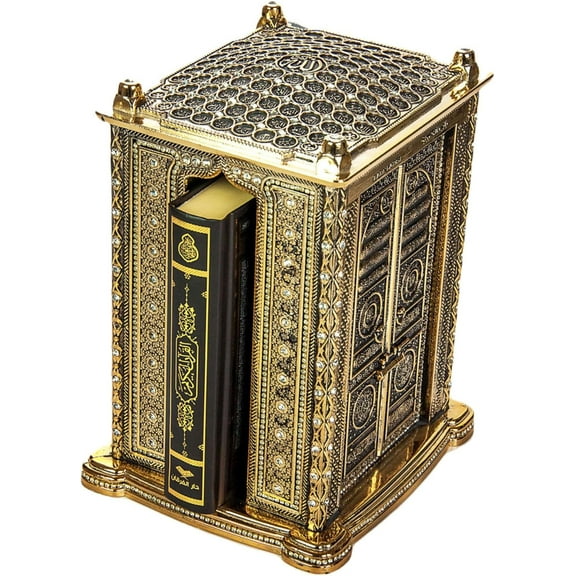 VHD Quran With Kaaba Replica | Kaba Design Quran Gift Set | Islamic Book, Koran Storage Box | Muslim Home Decor | Housewarming Gift | Eid Gift