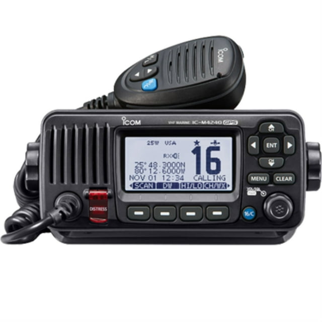 VHF Radio M424G Compact, Internal GPS, White