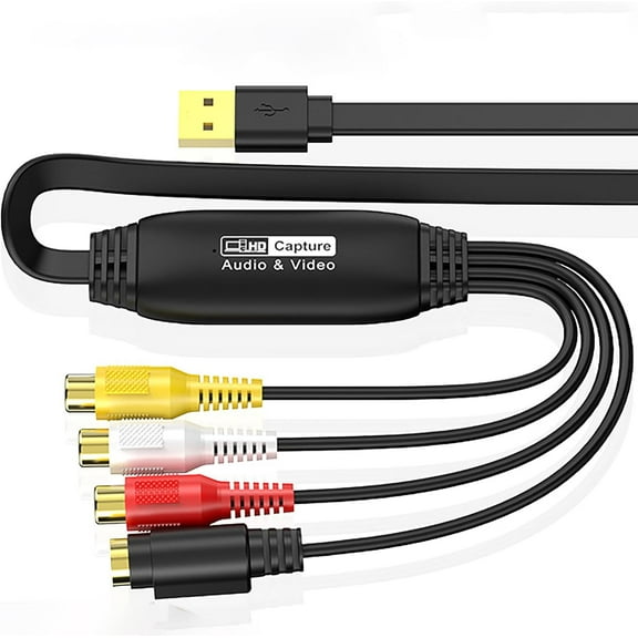 KSRplayer Video Capture Card with USB AV/SV Video Audio Capture Adapter, User Manual, CD-ROM