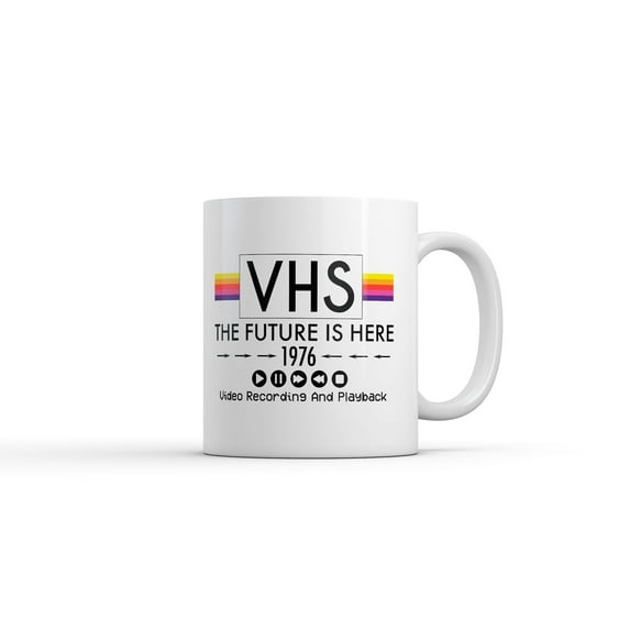 VHS Mug Funny Sarcastic Vintage Technology Graphic Novelty Coffee Cup