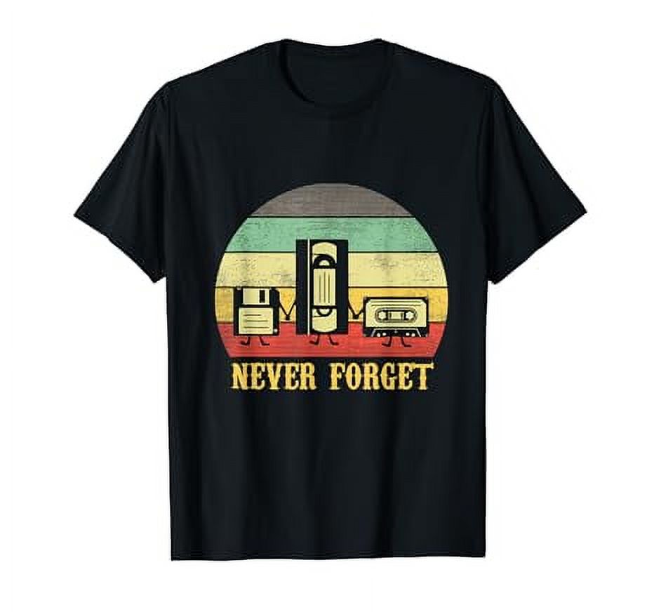 VHS Player Videotape Video Cassette Tape Recorder Tshirt - Walmart.com