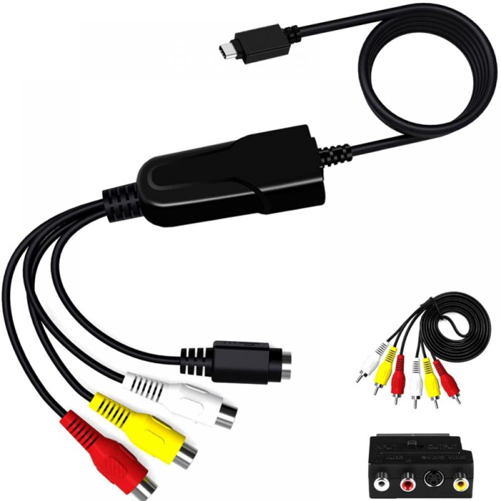 VHS to USB RCA Converter, Convert Analog to Digital Video, Digitize