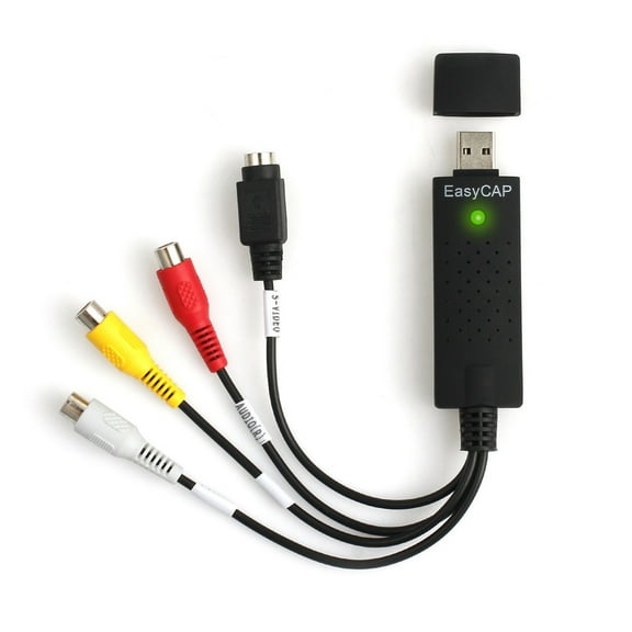 VHS to Digital Converter Kit with SCART USB 20 Adapter for DVD Transfer on Windows 10 Systems