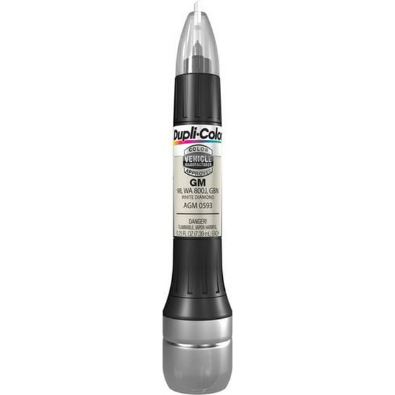 VHT/Duplicolor Scratch Fix All-in-1 0.25 oz White Diamond Touch-Up Paint, Seamless Finish for Repair