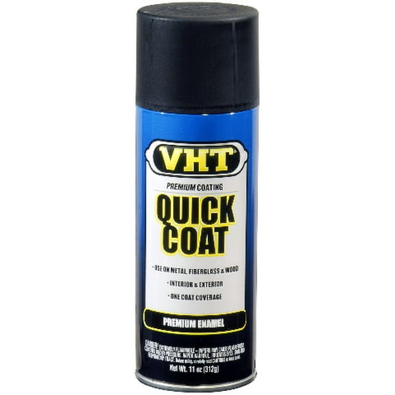 VHT SP510 FLAT BLACK Quick Coat Enamel - 11 oz