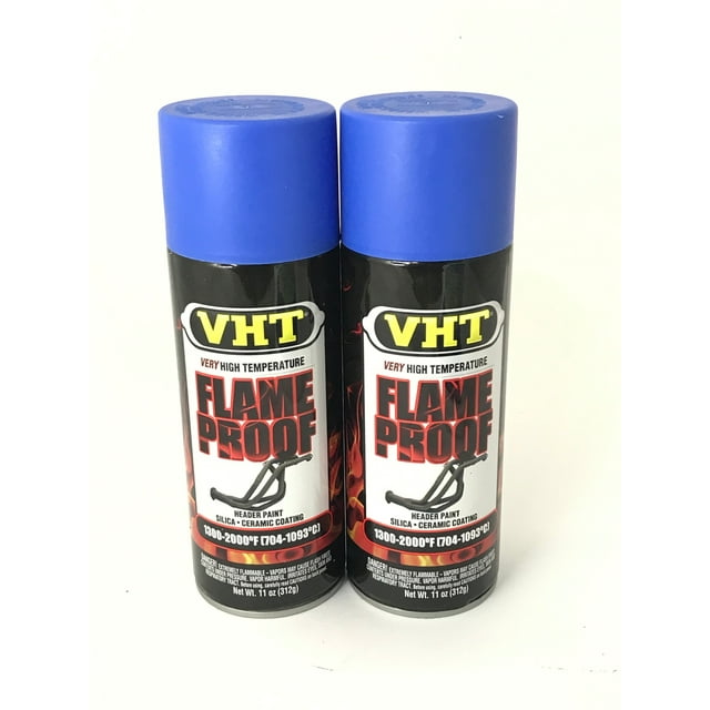 VHT SP1102 PACK High Temperature Flame Proof FLAT BLUE Header Spray