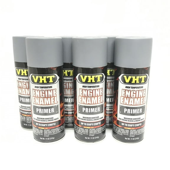 VHT SP148-6 PACK High Temperature Engine Enamel LIGHT GRAY Primer - 11 oz