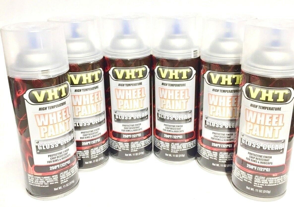 VHT SP1846 PACK High Temperature Wheel Paint GLOSS CLEAR 11oz Aerosol