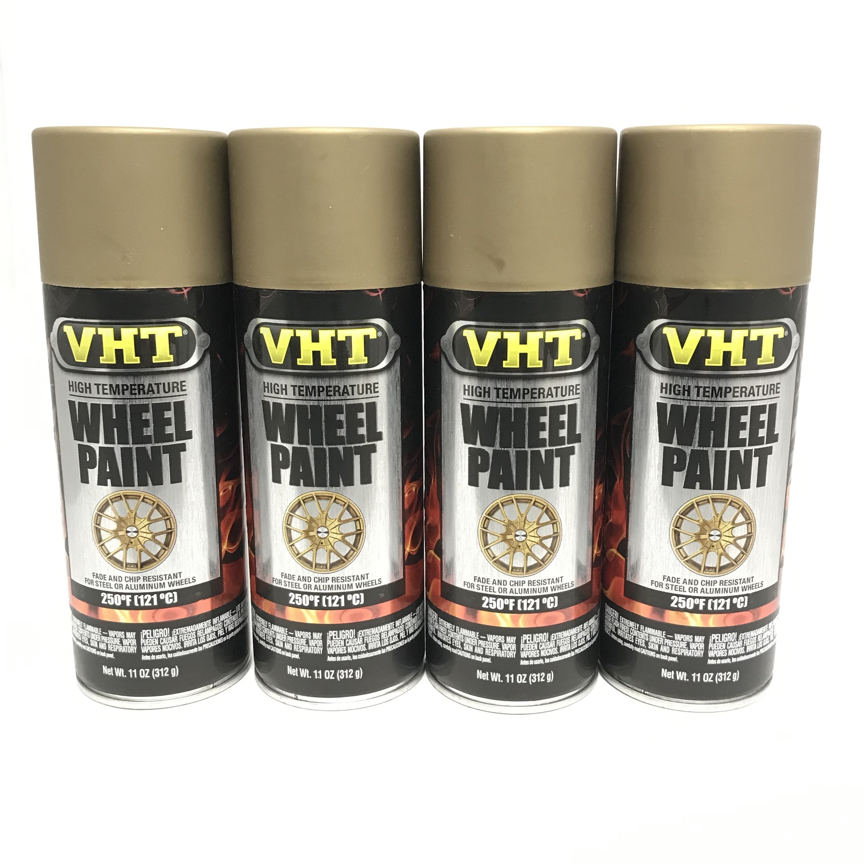 VHT SP1934 PACK High Temperature MATTE GOLD FLAKE Wheel Paint, Chip