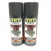 VHT SP201-2 PACK BLACK High Temperature Wrinkle Finish Durable Texture Coating - 11 oz