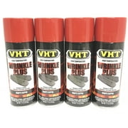 VHT SP204-4 PACK RED High Temperature Wrinkle Finish Durable Texture Coating - 11 oz